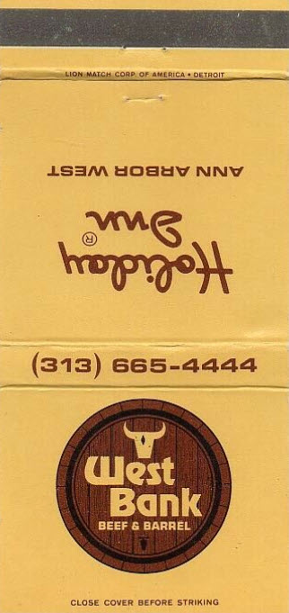 Holiday Inn - Ann Arbor - Matchbook (newer photo)